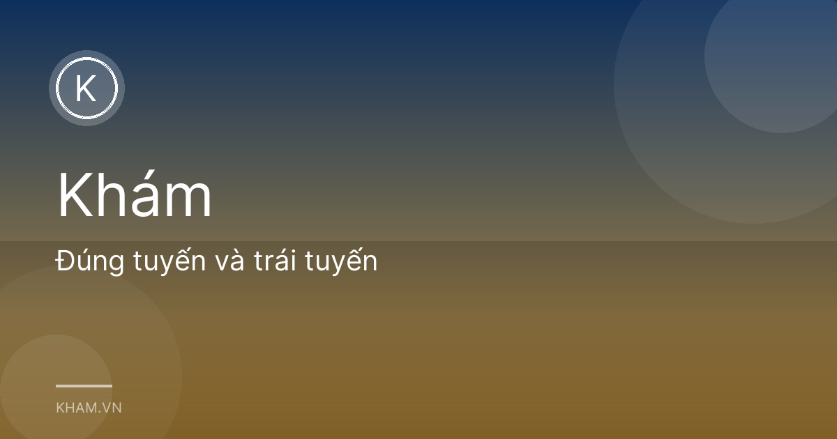 Đúng tuyến và trái tuyến